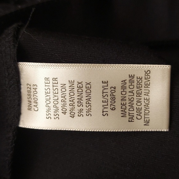 MAX STUDIO PullOn Black Checkered Boot Cut Pants - Picture 9 of 10